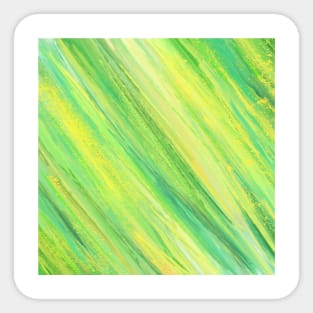 Beautiful Dual color Yellow and Green Abstract Design Sticker